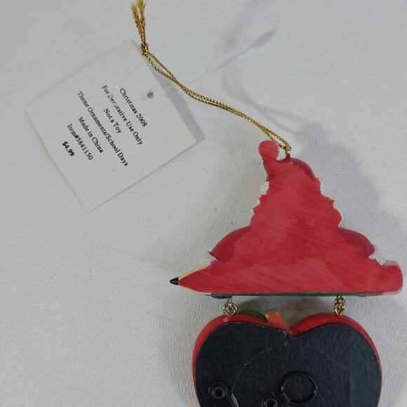 Santa Picture Frame Ornament Christmas Keepsake Holiday Decoration School 2008 - Picture 4 of 4